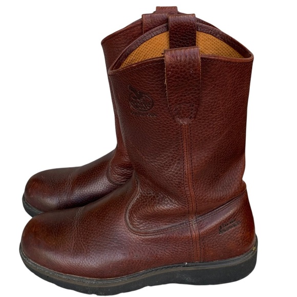 Georgia Boots Men's Brown Leather Wellington 11” G5384 - Picture 5 of 13
